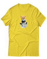 T-Shirt Αντρικό - Astronaut Bear - Color Thumbnail Χρυσό Κίτρινο