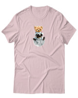 T-Shirt Αντρικό - Astronaut Bear - Color Thumbnail Απαλό Ροζ