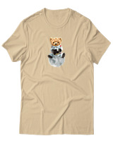 T-Shirt Αντρικό - Astronaut Bear - Color Thumbnail Μπεζ