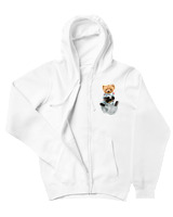 Ζακέτα Φούτερ με κουκούλα Αντρικό - Astronaut Bear - Color Thumbnail 'Ασπρο