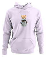 Φούτερ με κουκούλα Αντρικό - Astronaut Bear - Color Thumbnail Lilac