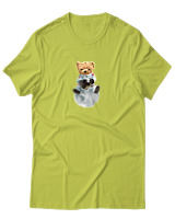 T-Shirt  Γυναικείο - Astronaut Bear - Color Thumbnail Λαχανί