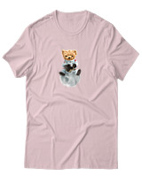 T-Shirt  Γυναικείο - Astronaut Bear - Color Thumbnail Απαλό Ροζ