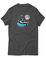 T-Shirt Αντρικό - Astronaut Chilling - Color Thumbnail Ανθρακί