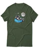 T-Shirt Αντρικό - Astronaut Chilling - Color Thumbnail Κυπαρισσί