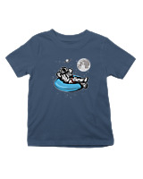T-Shirt  Παιδικό - Astronaut Chilling - Color Thumbnail Σκούρο Μπλε