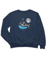 Φούτερ χωρίς κουκούλα Παιδικό - Astronaut Chilling - Color Thumbnail Σκούρο Μπλε