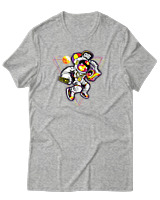 T-Shirt Αντρικό - Astronaut Disco - Color Thumbnail Γκρι Μελανζέ