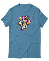 T-Shirt Αντρικό - Astronaut Disco - Color Thumbnail Τιρκουάζ