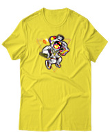 T-Shirt Αντρικό - Astronaut Disco - Color Thumbnail Κίτρινο