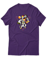 T-Shirt Αντρικό - Astronaut Disco - Color Thumbnail Σκούρο Μωβ
