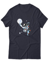 T-Shirt Αντρικό - Astronaut Moon Basket - Color Thumbnail Σκούρο Μπλε