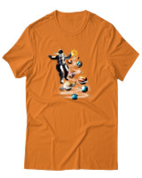T-Shirt Αντρικό - Astronaut Planets - Color Thumbnail Πορτοκαλί