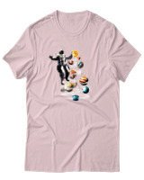T-Shirt Αντρικό - Astronaut Planets - Color Thumbnail Απαλό Ροζ