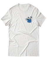 T-Shirt Αντρικό - Astronaut Pocket - Color Thumbnail Άσπρο