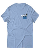 T-Shirt Αντρικό - Astronaut Pocket - Color Thumbnail Γαλάζιο