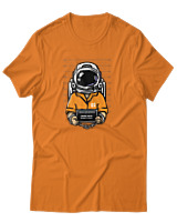 T-Shirt Αντρικό - Astronaut Prisoner - Color Thumbnail Πορτοκαλί