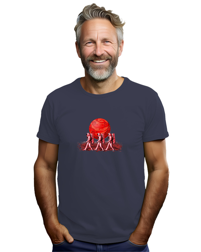T-Shirt Αντρικό - Astronaut Red Moon - Image 2