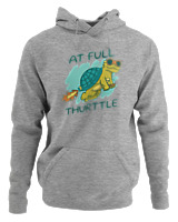 Φούτερ με κουκούλα Αντρικό - At Full Turtle - Color Thumbnail Γκρι Μελανζέ