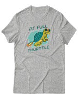 T-Shirt Αντρικό - At Full Turtle - Color Thumbnail Γκρι Μελανζέ
