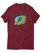 T-Shirt Αντρικό - At Full Turtle - Color Thumbnail Σκούρο Κόκκινο