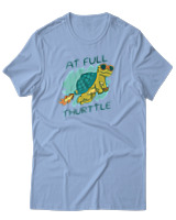 T-Shirt Αντρικό - At Full Turtle - Color Thumbnail Γαλάζιο