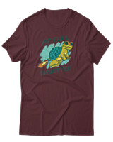 T-Shirt Αντρικό - At Full Turtle - Color Thumbnail Μπορντό