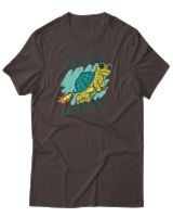 T-Shirt Αντρικό - At Full Turtle - Color Thumbnail Καφέ