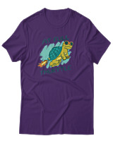 T-Shirt Αντρικό - At Full Turtle - Color Thumbnail Σκούρο Μωβ