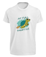 T-Shirt Fit Αντρικό - At Full Turtle - Color Thumbnail 'Ασπρο