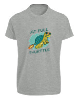 T-Shirt Fit Αντρικό - At Full Turtle - Color Thumbnail Γκρι Μελανζέ