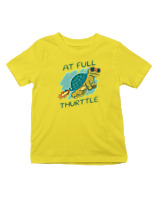 T-Shirt  Παιδικό - At Full Turtle - Color Thumbnail Κίτρινο