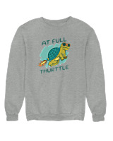 Φούτερ χωρίς κουκούλα Αντρικό - At Full Turtle - Color Thumbnail Γκρι Μελανζέ