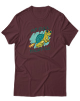 T-Shirt  Γυναικείο - At Full Turtle - Color Thumbnail Μπορντό