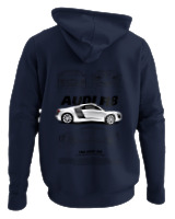 Φούτερ με κουκούλα - Audi R8 - Color Thumbnail Navy Blue