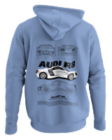 Φούτερ με κουκούλα - Audi R8 - Color Thumbnail Blue Carolina