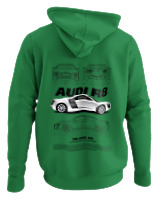 Φούτερ με κουκούλα - Audi R8 - Color Thumbnail Kelly Green