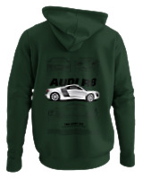 Φούτερ με κουκούλα - Audi R8 - Color Thumbnail Κυπαρισσί