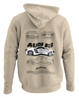 Φούτερ με κουκούλα - Audi R8 - Color Thumbnail Μπέζ