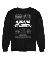 Φούτερ χωρίς κουκούλα Γυναικείο - Audi R8 - Color Thumbnail Μαύρο