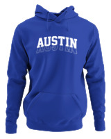 Φούτερ με κουκούλα Αντρικό - Austin Double - Color Thumbnail Μπλε Ρουά