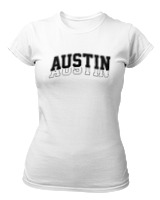 T-Shirt Στενή Γραμμή Γυναικείο - Austin Double - Color Thumbnail ΄Ασπρο