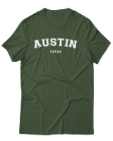 T-Shirt Αντρικό - Austin - Color Thumbnail Κυπαρισσί