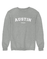 Φούτερ χωρίς κουκούλα Γυναικείο - Austin - Color Thumbnail Γκρι Μελανζέ