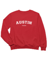 Φούτερ χωρίς κουκούλα Παιδικό - Austin - Color Thumbnail Κόκκινο