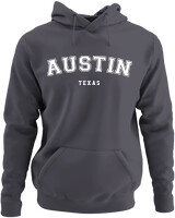 Φούτερ με κουκούλα - Austin - Color Thumbnail Ανθρακί