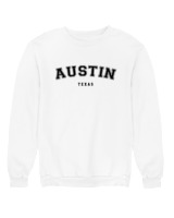 Φούτερ χωρίς κουκούλα Γυναικείο - Austin - Color Thumbnail 'Ασπρο