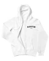 Ζακέτα Φούτερ με κουκούλα Γυναικείο - Austin - Color Thumbnail 'Ασπρο