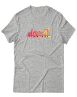 T-Shirt Αντρικό - Austin Texas - Color Thumbnail Γκρι Μελανζέ