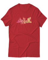 T-Shirt Αντρικό - Austin Texas - Color Thumbnail Κόκκινο
